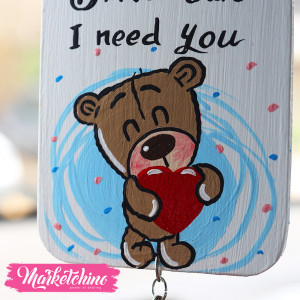 Painted Car Charm-I Need You