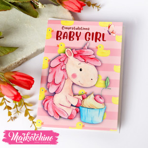 Gift Card-Congratulation New Baby Girl