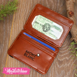 Leather Card Case-Mont Blanc-Brown 