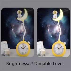Acrylic Alarm Clock&Lighting Lamp-Yellow Astronaut