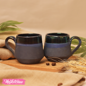 Pottery Cup Espresso ( Set Of 2 )-Dark Blue