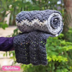 Crochet Scarf For Women-Jinjah Gray