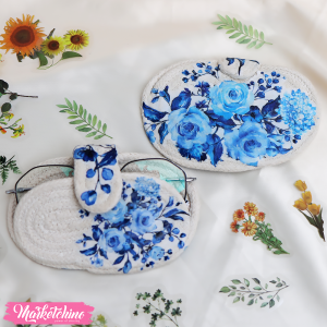Holder Sunglasses -Blue Flower