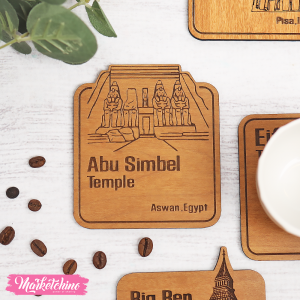 Wooden Coaster-Abu Simbel Temple