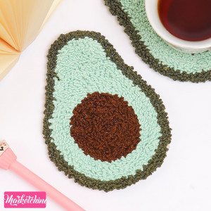 Punch Needle Coaster - Avocado