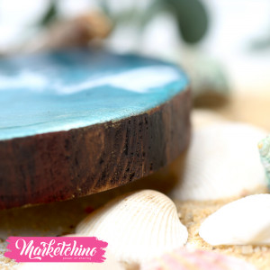 Resin Coaster-Sea ​​Waves 1