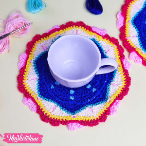 Crochet Coaster-Colorful 