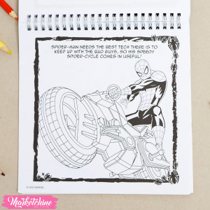 English Coloring Book Spider Man & His Friends For Kids  