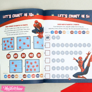 Spider Man English Maths Practice For Kids  