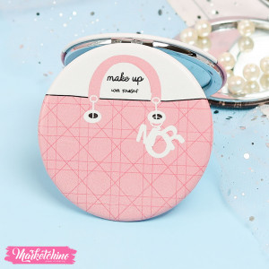 Leather Mirror - Make Up Bag