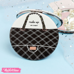 Leather Mirror - Make Up Bag