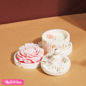 Set OF 2 Candles & Coaster Multi Uses  - Shails
