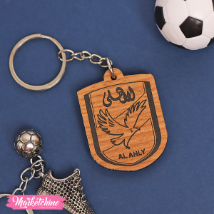 Wooden Keychain- Al-Ahly