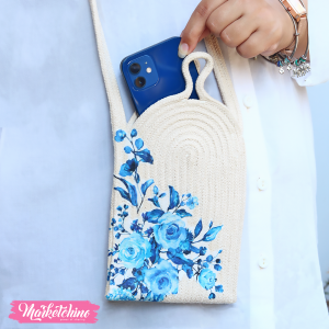 Mobile Cover-Blue Flower