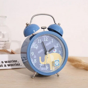 Metal Alarm Clock-Blue  (13 cm )