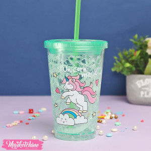 Frozen Ice Cup-Green Unicorn 