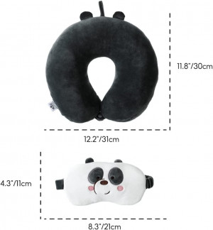 Cushion Neck&Eye Mask- We Bare Bears-Panda