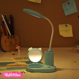 Acrylic Kitty Lighting Lamp&Mirror-Light BLue