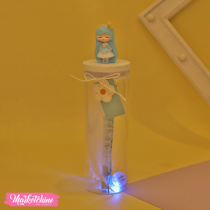 Lighting Letter Bottle-Light Blue Girl
