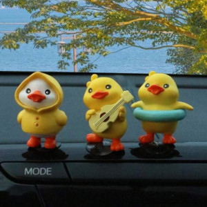 3pcs Cute Duck Car Ornament