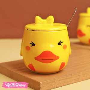 ceramic mug -yellow 2