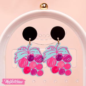 Acrylic Earring-Grapes