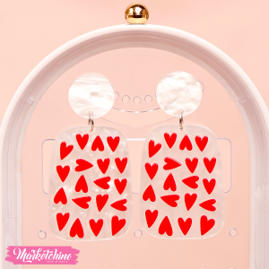 Acrylic Earring-Hearts