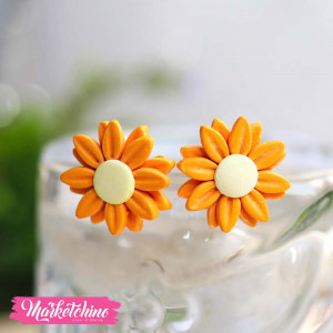 Polymer Clay Earring-Sun Flower