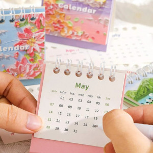 1pc Floral Pattern 2023 Desk Calendar