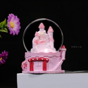Ceramic Snow Ball-Pink Princess 