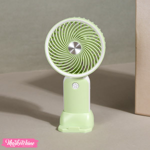 Stand / Hand Fan , Desk Fan Multi Uses , 1 Speed  ,Battery Recharging - Simple