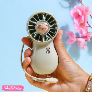 Stand / Hand Fan , Desk Fan , 3 Speeds  ,Battery Recharging