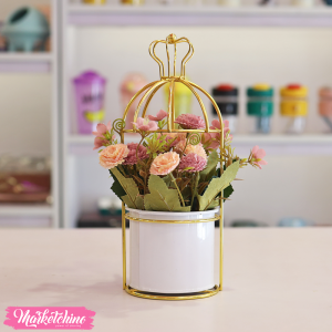 Artificial Plant-White Vase 2