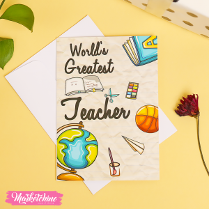 Gift Card Envelope-World's Greatest Teacher 1