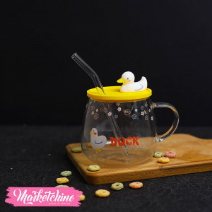 Pyrex Cup For Cold Drink-Duck