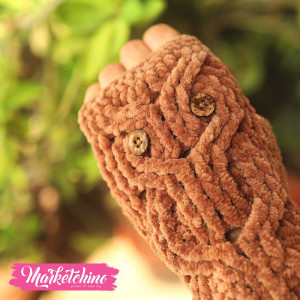 Gloves-Crochet-Owl