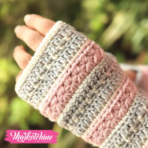 Gloves-Crochet-Kashmir&Gray
