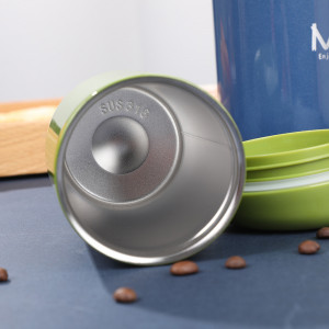 Vintage Stainless Steel Coffee Thermal Cup (360ml)