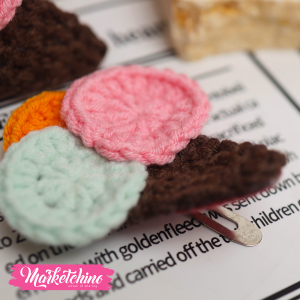 Crochet Hairclips-Ice Cream (Set Of 2 )