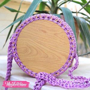  Cross Bag-Crochet-Mandala Purple