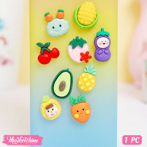 1Pc  Random Hard Silicone 3D Random Attachment - Fruits