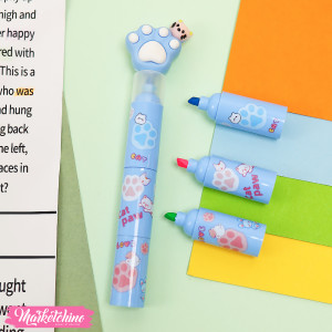 Highlighter Pen 3*1 - Cat