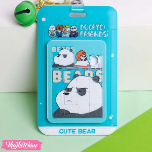 Acrylic ID Card Holder , Puzzle- We Bare Bears - Panda