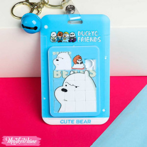  Acrylic ID Card Holder , Puzzle- We Bare Bears - Ice Bear