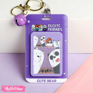  Acrylic ID Card Holder , Puzzle- We Bare Bears 