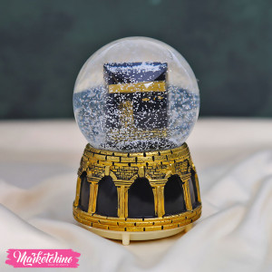 Ceramic Snow Ball-Kaaba-Gold