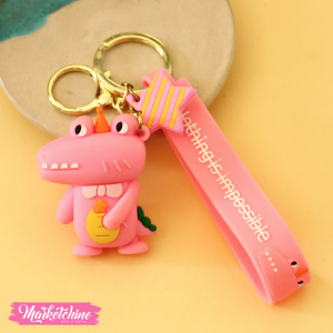 Silicone Keychain-Crocodile