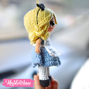 Crochet Car Charm-Alice (14 cm )