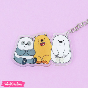 crylic Keychain - We Bare Bears