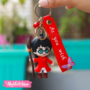 Silicone Keychain-Harry Potter-Red